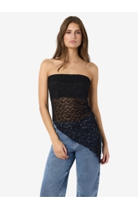 Noisy May NMLACEY S/L BANDEAU TOP JRS black