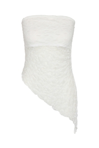 Noisy May NMLACEY S/L BANDEAU TOP JRS cloud dancer