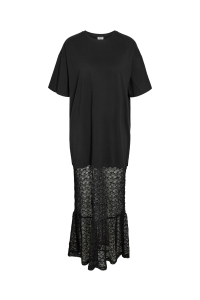 Noisy May NMMILLY S/S MAXI LACE MIX DRESS JRS black