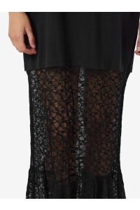 Noisy May NMMILLY S/S MAXI LACE MIX DRESS JRS black