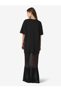 Noisy May NMMILLY S/S MAXI LACE MIX DRESS JRS black