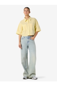 Noisy May NMOREGON ALVA 2-4 CROPPED SHIRT COL: french vanilla