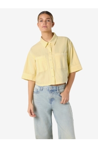 Noisy May NMOREGON ALVA 2-4 CROPPED SHIRT COL: french vanilla