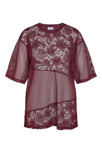 Noisy May NMLUCCA 2/4 LACE PRINT T-SHIRT JRS :