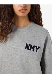 Noisy May NMBELIEVE L/S O-NECK SWEAT light grey melange/nmy - teddy e
