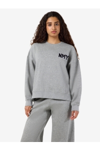 Noisy May NMBELIEVE L/S O-NECK SWEAT light grey melange/nmy - teddy e