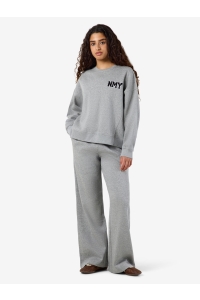 Noisy May NMBELIEVE L/S O-NECK SWEAT light grey melange/nmy - teddy e