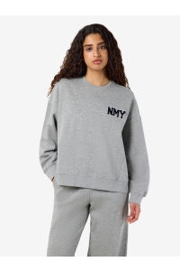 Noisy May NMBELIEVE L/S O-NECK SWEAT light grey melange/nmy - teddy e