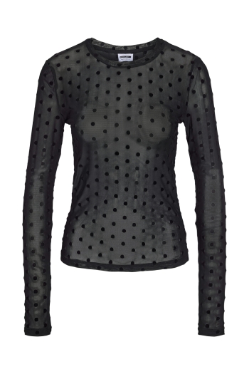 Noisy May NMUMA L/S FLOCK MESH TOP JRS Dames