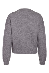Noisy May NMHARLOW L/S ZIP KNIT JACKET medium grey melange