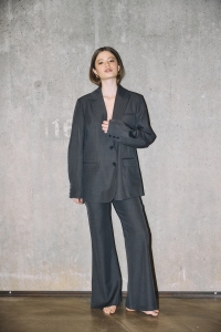 Noisy May NMIRIS L/S SLEEVE DETAIL BLAZER TLR dark grey melange