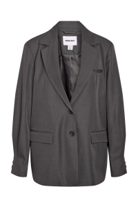 Noisy May NMIRIS L/S SLEEVE DETAIL BLAZER TLR dark grey melange