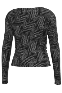 Noisy May NMGILLY L/S TOP JRS black/silver lurex