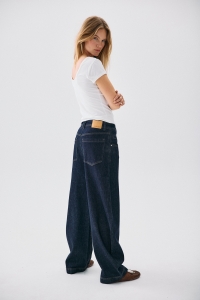 Noisy May NMNOAH MW BARREL JEANS AZ013DB NOOS dark blue denim/az004db