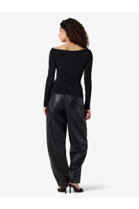 Noisy May NMBELLA TULLA L/S DRAPED TOP JRS black