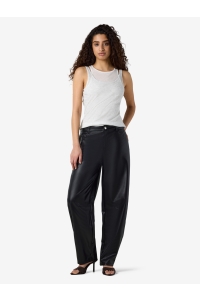 Noisy May NMRANDY MW COATED BARREL PANT black
