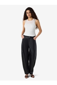 Noisy May NMRANDY MW COATED BARREL PANT black