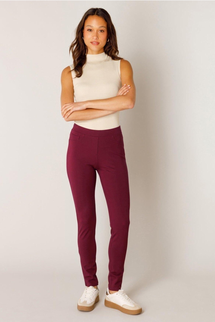 Base Level Ornika Pant wine red