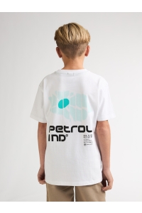 Petrol Industries Boys T-Shirt SS Classic Print bright white