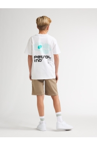 Petrol Industries Boys T-Shirt SS Classic Print bright white