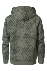 Petrol Industries Boys Sweater Hooded AOP dark sage