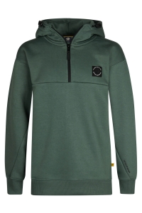 Petrol Industries Boys Sweater Hooded Zip green smoke