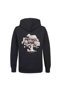 Petrol Industries Boys Sweater Hooded Print deep black