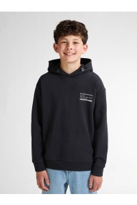 Petrol Industries Boys Sweater Hooded Print deep black