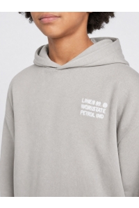 Petrol Industries Boys Sweater Hooded Print ice grey