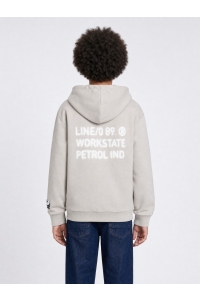 Petrol Industries Boys Sweater Hooded Print ice grey