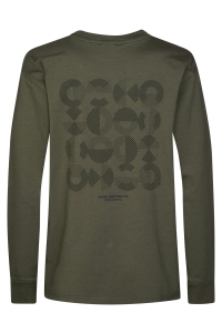Petrol Industries Boys T-Shirt LS AOP beluga