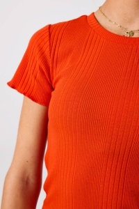 Garcia C52602_girls T-shirt ss 6095-manderin red