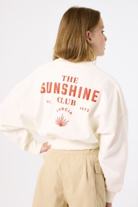 Garcia C52651_girls sweat cardigan 53-off white