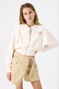 Garcia C52651_girls sweat cardigan 53-off white