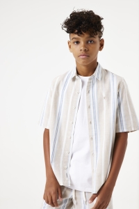 Garcia D53430_boys shirt ss 822-sand