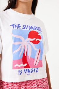 Garcia E52602_girls T-shirt ss 53-off white