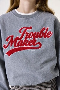 Garcia I52660_girls sweat 3051-dark grey mel