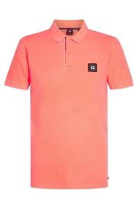 Petrol Industries Men Polo Short Sleeve fiery coral