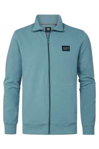 Petrol Industries Men Sweater Collar Zip ocean