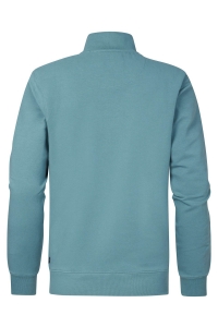 Petrol Industries Men Sweater Collar Zip ocean