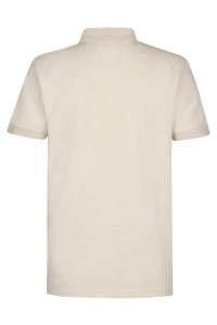 Petrol Industries Men Polo Short Sleeve antique white melee