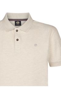 Petrol Industries Men Polo Short Sleeve antique white melee