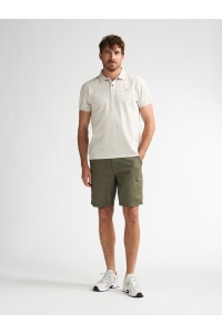 Petrol Industries Men Polo Short Sleeve antique white melee