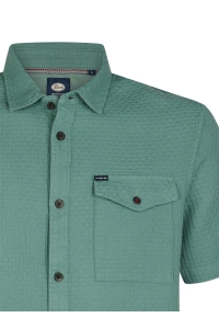 Petrol Industries Men Shirt Short Sleeve Uni oil green