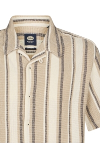 Petrol Industries Men Shirt Short Sleeve AOP light tan