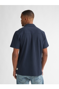 Petrol Industries Men Shirt Short Sleeve Uni navy blue