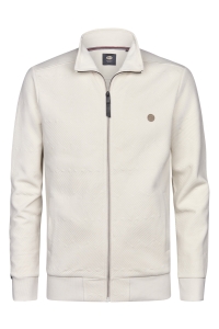 Petrol Industries Men Sweater Collar Zip seashell