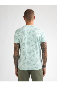 Petrol Industries Men T-Shirt SS AOP cool mint