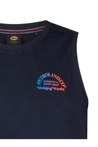 Petrol Industries Men Singlet R-Neck navy blue