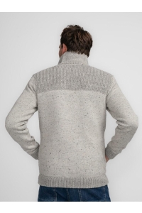 Petrol Industries Men Knitwear Collar Cardigan antique white melee